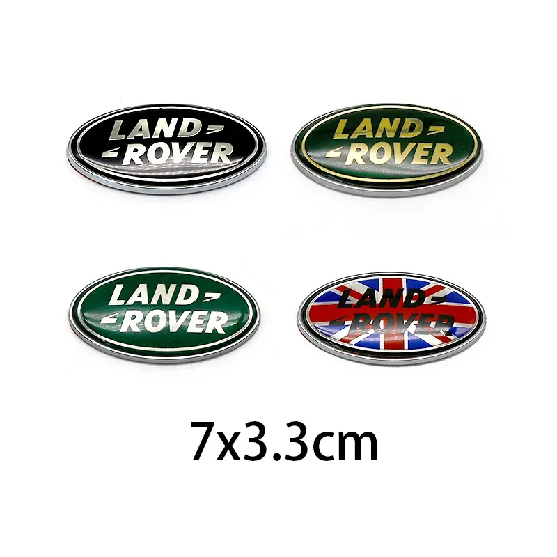 

ABS 7cm Car Front Grille Rear Emblem Sticker for Land Rover Discovery Range Rover Evpque Defender 3 4 Freelander OVERFINCH
