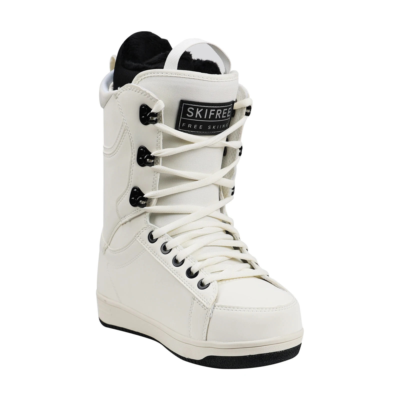 Wholesale Custom Traditional Lacing Snowboard Boots with Reinforced Toe Cap, Waterproof Material, and EVA Shock-Absorbing Sole