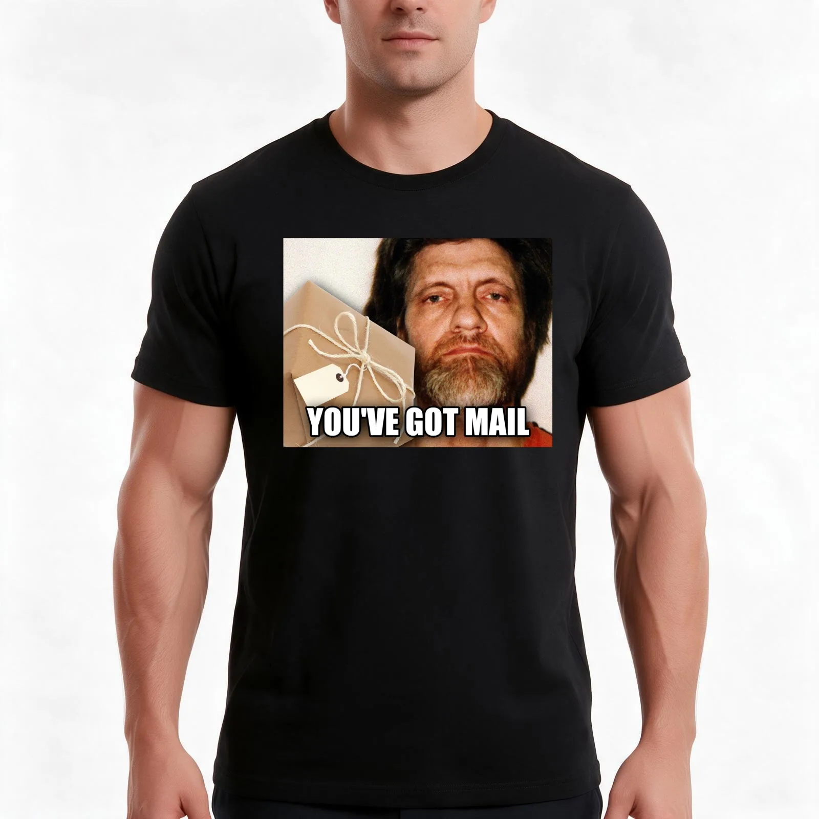You've got mail Ted K meme high quality sticker T-Shirt Summer Casual Cotton Tee Oversized Streetwear Tops Unisex Men Women