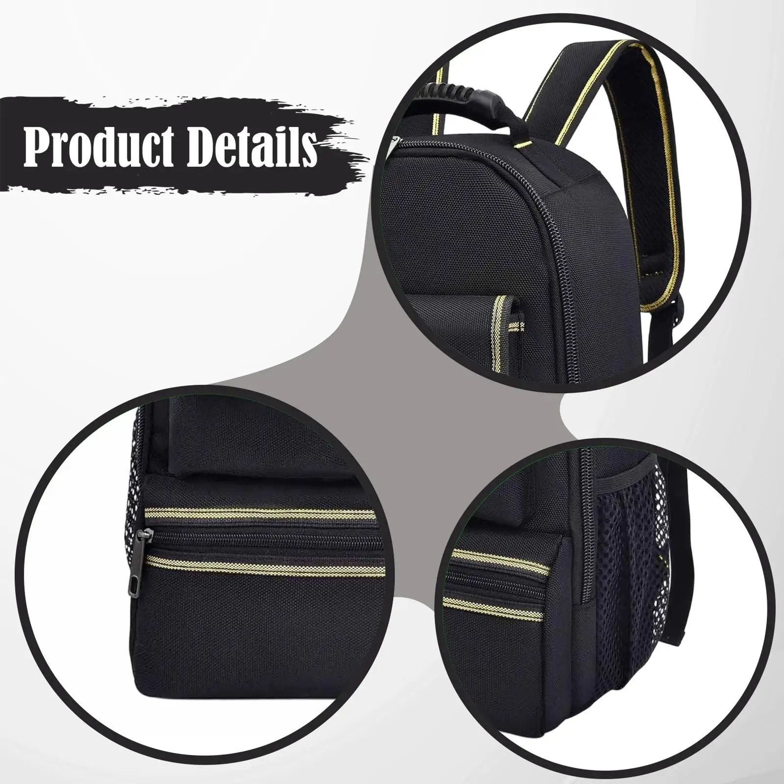 Electrician Tool Backpack Pouch Multiple Pockets for Industrial Construction