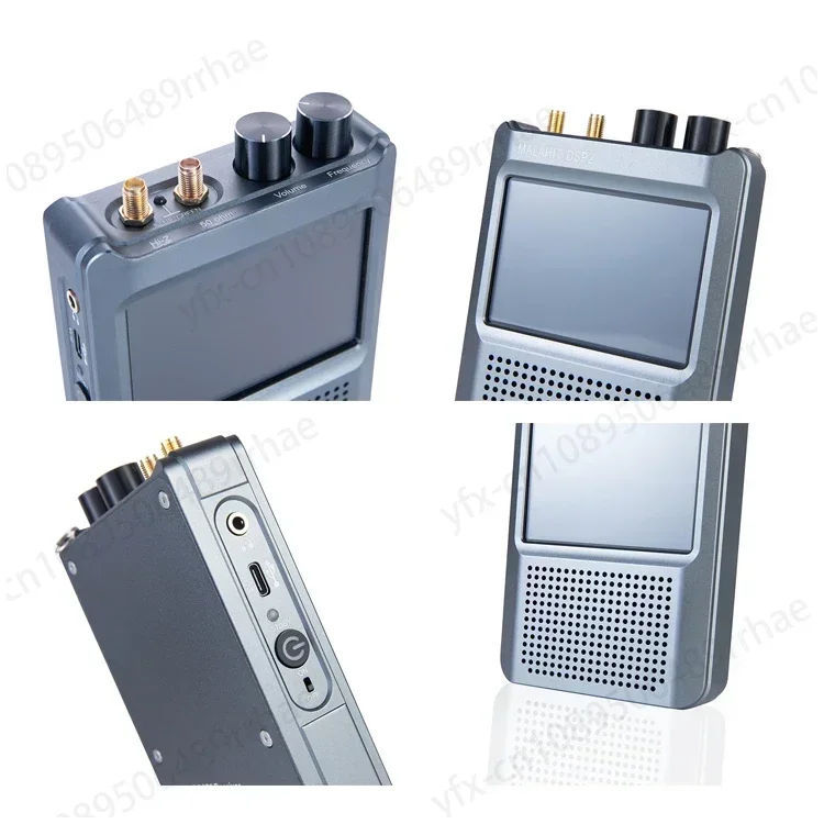 Latest Registered 50K-2GHz Malahit-DSP2 2.40 DSP SDR Receiver Radio Receiver 3.5 inch Touch Screen CNC Aluminum Case