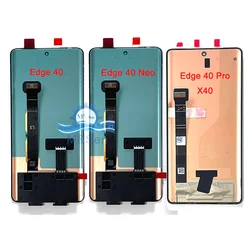 Original Oled For Motorola Edge 40 Pro LCD Edge 40 Neo Display Frame Touch Digitizer For Moto Edge 40 XT2303-2 X40 XT2301-5