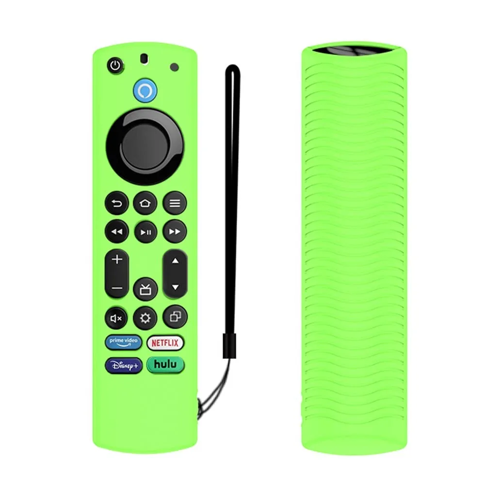 Silicone Fire TV Remote Case Lanyard Included Protective Case for Toshiba/Insignia/ Fire TV Omni Series/Fire TV 4-Series