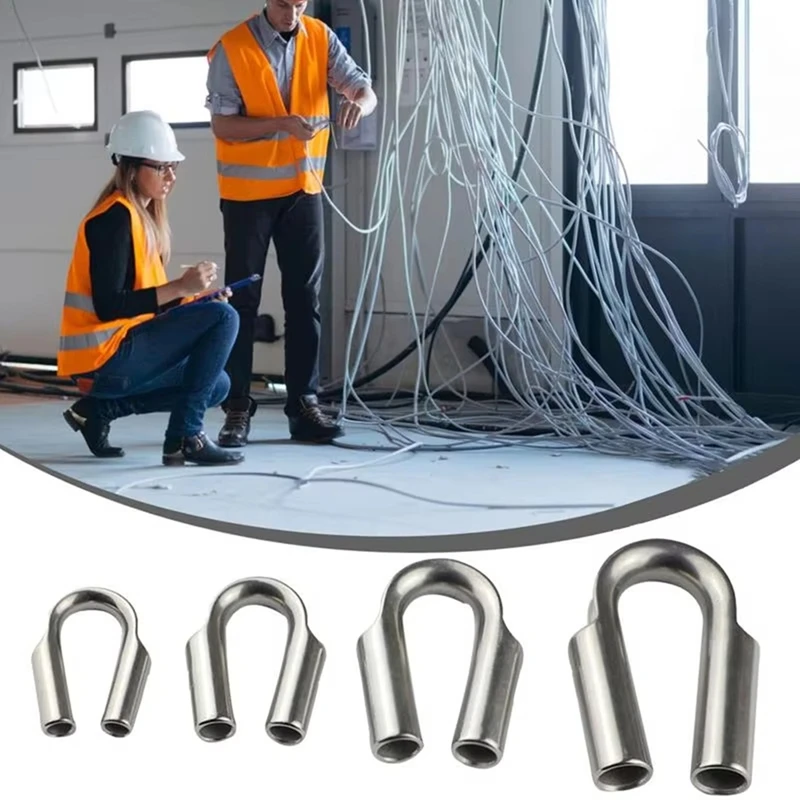 AA01-Cable Thimble Stainless Steel Rope Thimble Rope Thimble Rigging For Wire Rope Cable Wire Rope Chain Thimble Racking Tool