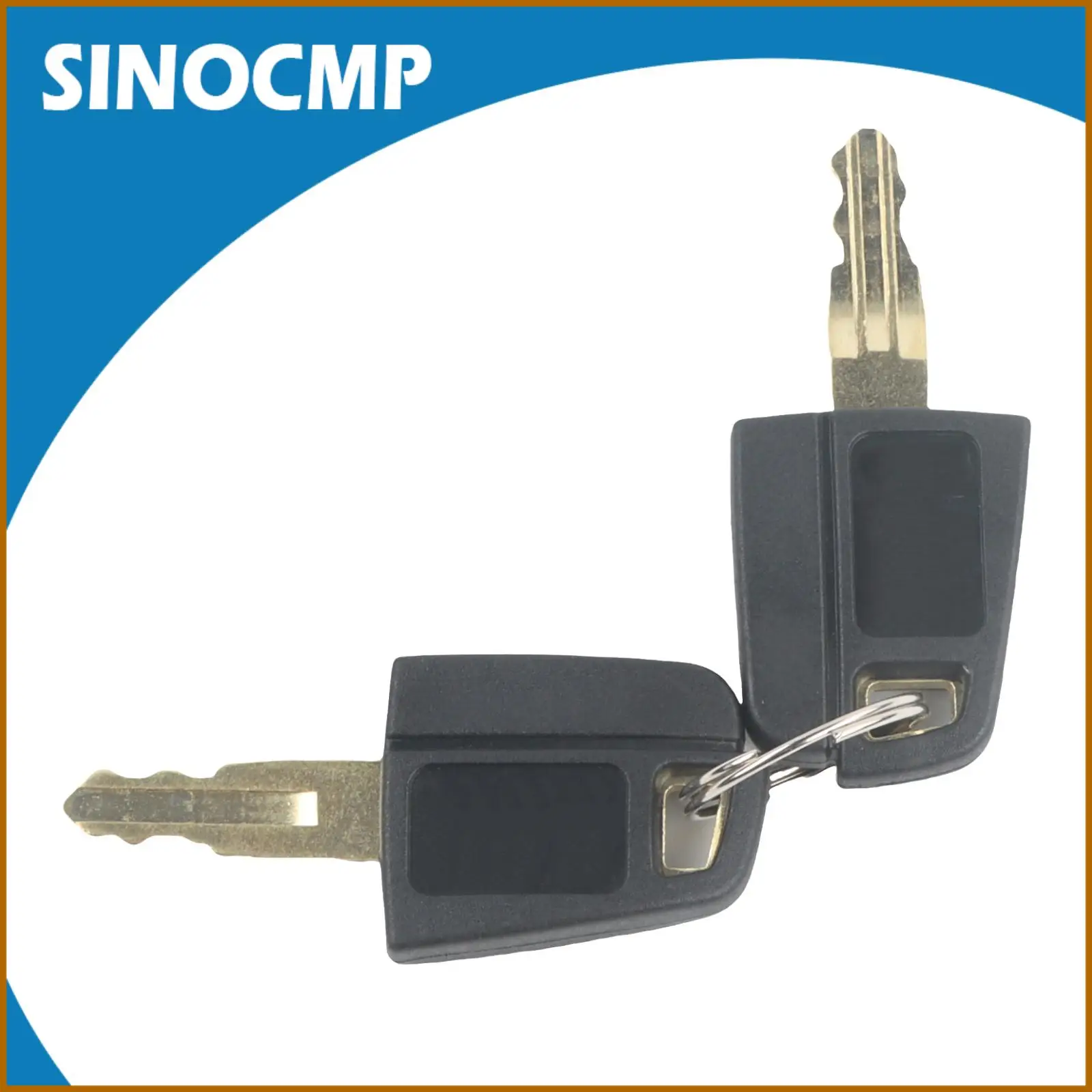 

SINOCMP 2pcs Excavator Heavy Equipment Ignition Key Keys For CAT Excavator w/ 12 Months Warranty