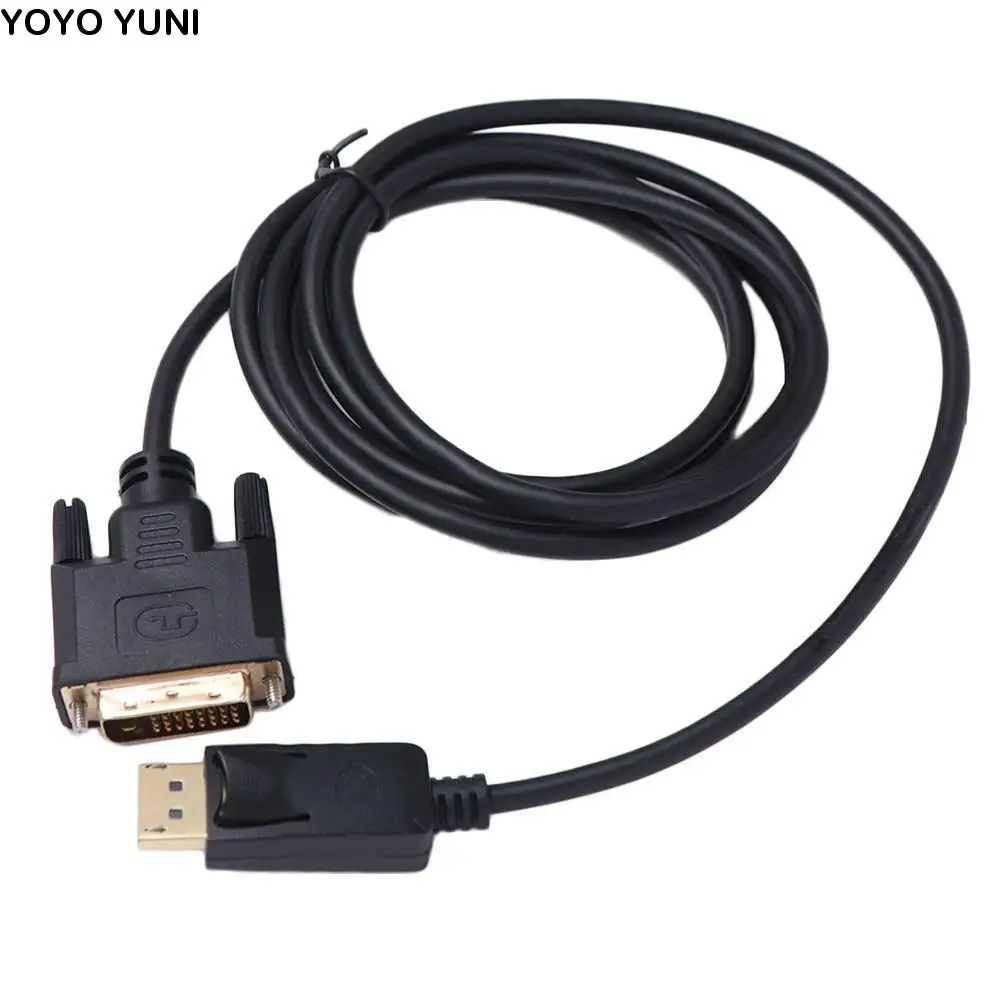 

Connecting DP TO VGA Cable Extension Cable Male to Male DisplayPort to VGA Adapter 1080P 24+1 Pin Conversion HD Video Cable
