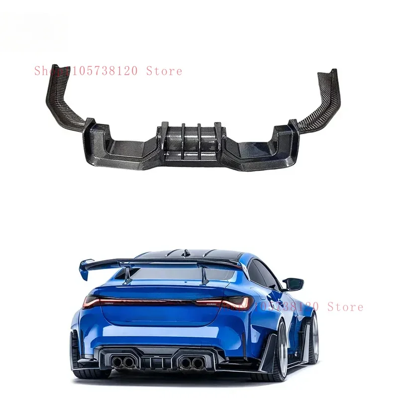Factory Hot Selling Carbon Fiber Rear Bumper Spoiler With Diffuser Lip Body Kit 4 Seri G0 G G M4 +