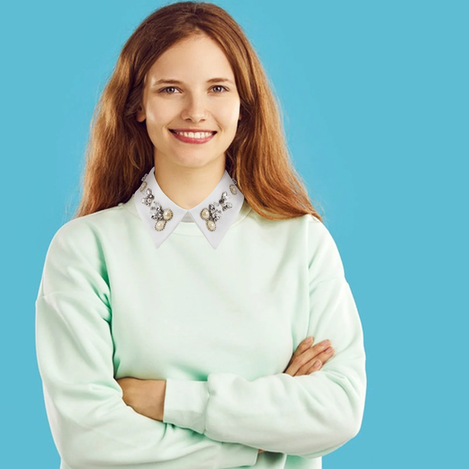 

Detachable Collar White Faux Neckwear For All Seasons Lightweight Cape Style Fashion Collar For Women Men Layering