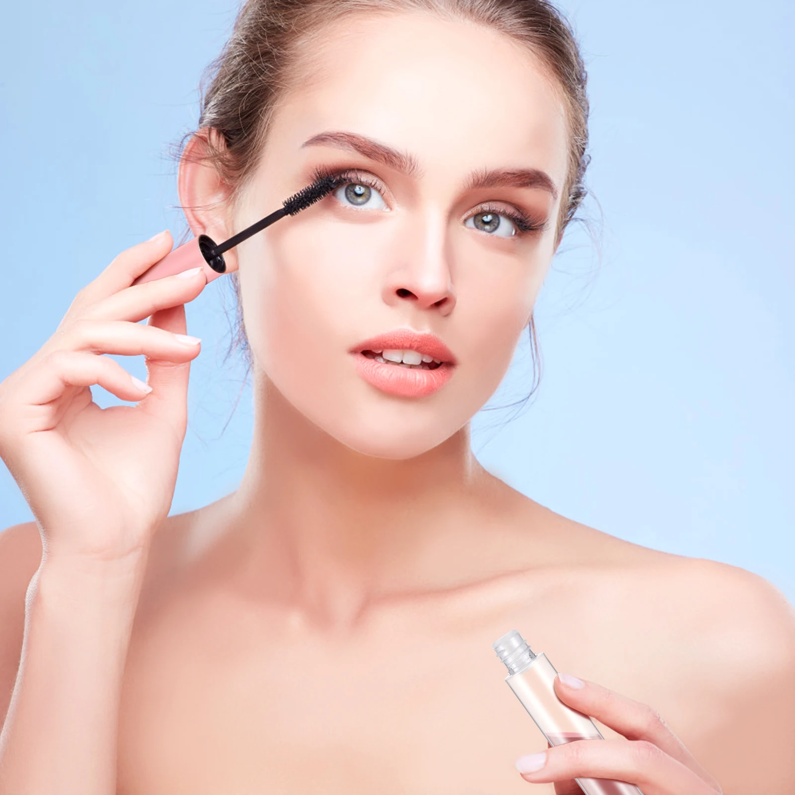 

10Pcs Empty Mascara Tubes 10Ml Transparent DIY Container Bottle for Eyelash Cream Lip Gloss Making Reusable Makeup