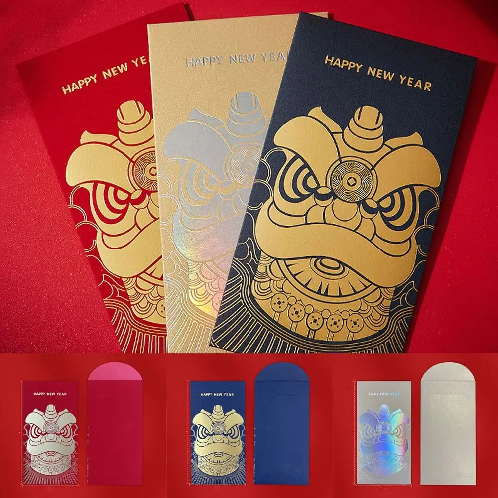 Chinese Stijl Draak Jaar Rode Envelop Grappig Feestelijk Nieuwjaar Geld Rode Envelop Verdikte Hongbao Lucky Money Bag Bruiloft