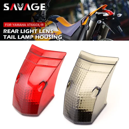 Para YAMAHA XT660R XT660X lente de luz trasera cubierta de lámpara trasera XT660 XT 660 X/R 2004-2014 accesorios de motocicleta lente de luz de freno