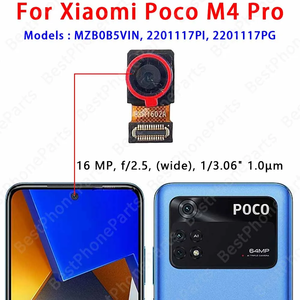 For Xiaomi Poco F5 F6 X4 M3 M4 C3 C40 C65 Pro 5G PocoF6 Frontal