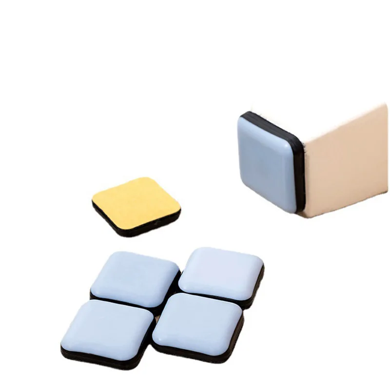 4 Pcs/Lot Furniture Slider Pad Gasket Table Bases Protector Coaster Carpet Ground Magic Moving Anti-abrasion Floor Mat