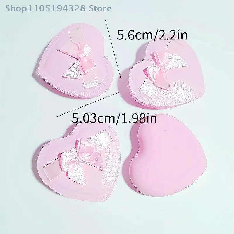 [MP]1/2/5pcs Reusable Dry Wet Dual Use Heart Shaped Makeup Sponge Puff Candy Puff Liquid Foundation Powder Cosmetic