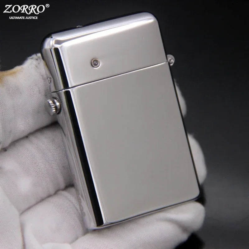 ZORRO Retro Innovative Automatic Ejection Grinding Wheel Kerosene Lighter Metal Windproof Gasoline Lighter Men\'s Gift