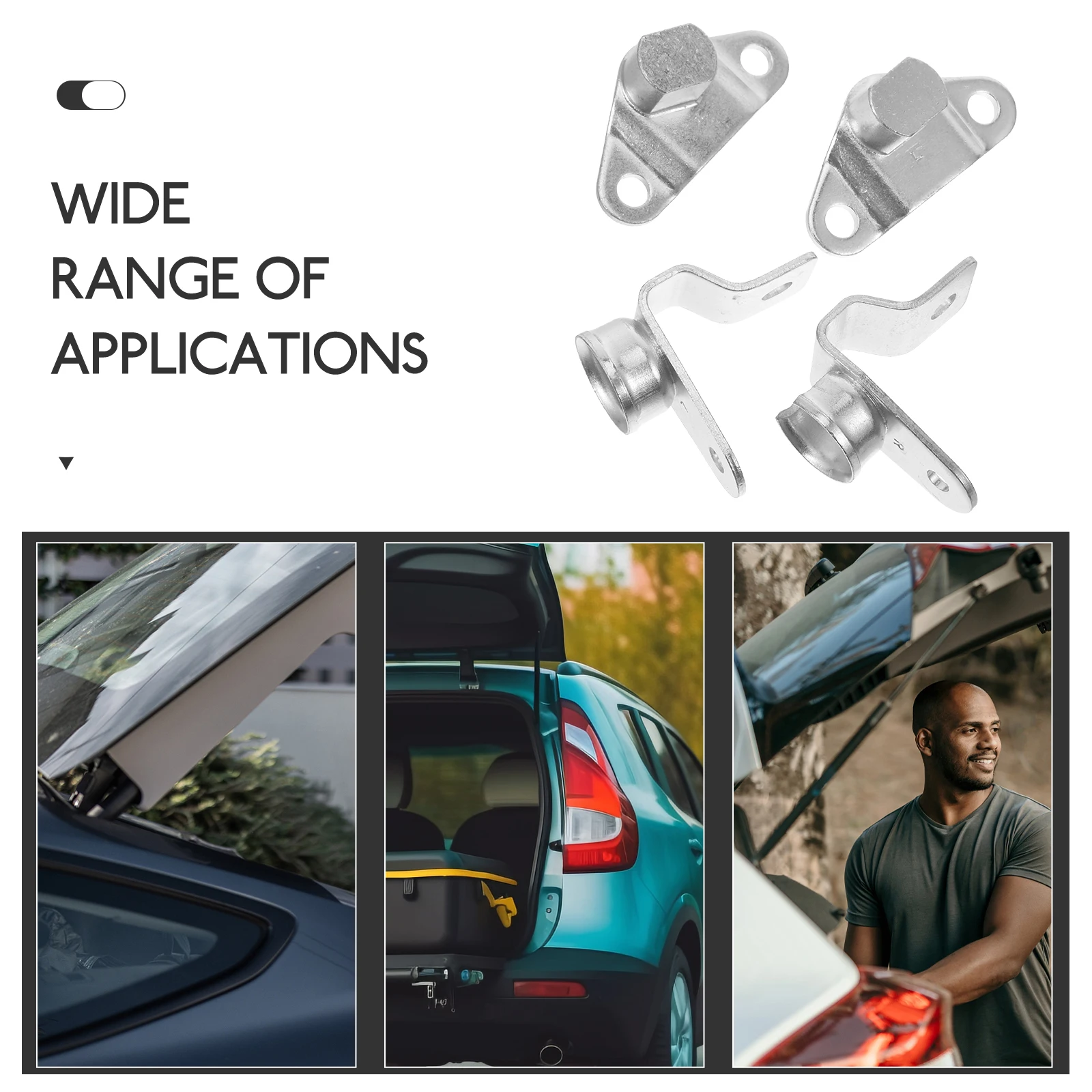 

4pcs Tailgate Hinge Kit Sturdy Steel Automotive Door Replacement for Pickup Truck Car Parts Long Durability Easy Installation