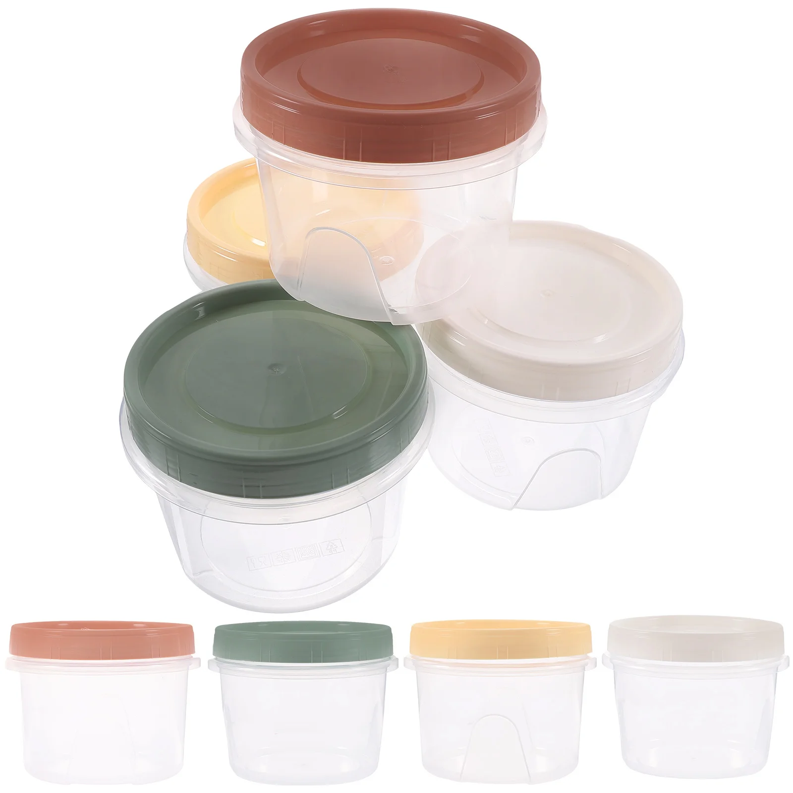 

8Pcs Food Storage Boxes Stackable Sealing Containers PP Material Refrigerated Fruit Vegetable Organizer Kitchen Supplies