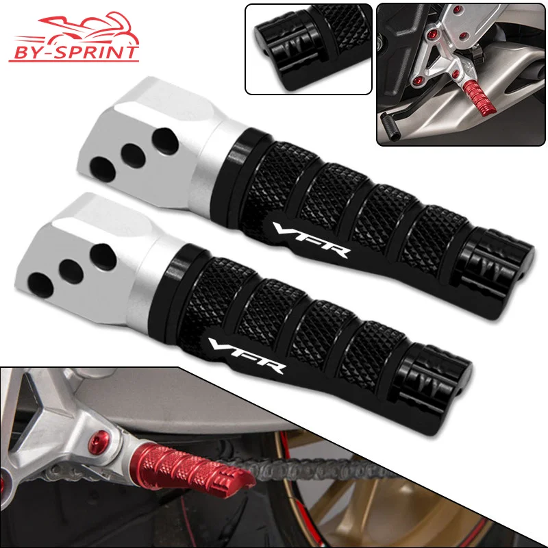 

For Honda VFR 750 VFR750R 1988-1997 VFR800 1997-2005 VFR800F 14-15 Rear Footpegs Foot pegs CNC Footrest Rests Pedals Motorcycle