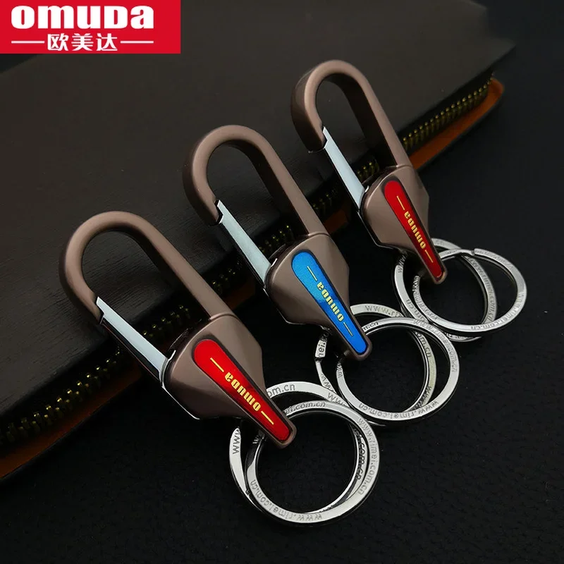 OMUDA Keychain Key Keyring Men\'s Fashion Key Chain Gift Metal Key Ring Car Styling Auto Car Accessories