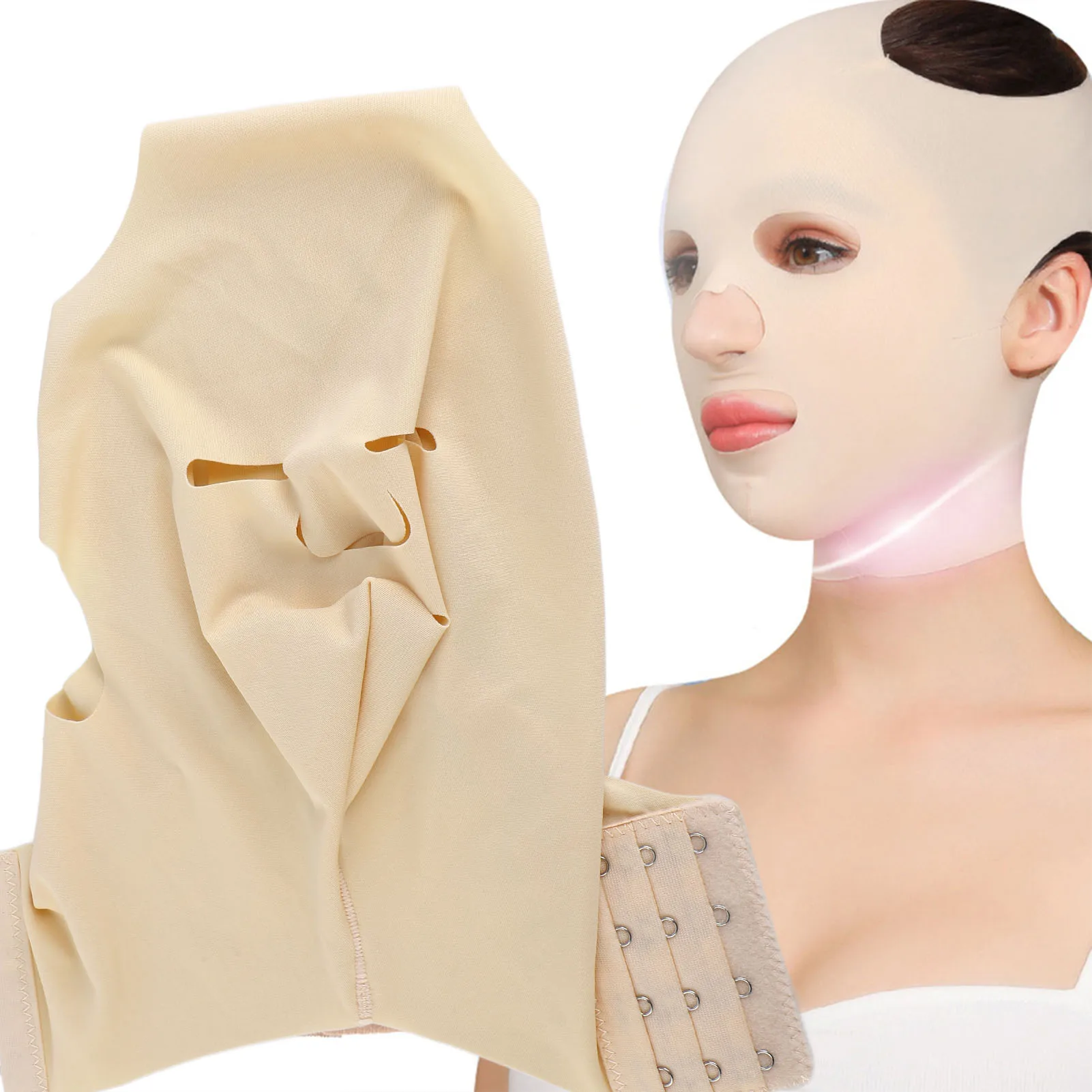 Double‑Chin Reducer Face Slimming Bandage Breathable V‑Line  Up Belt Shaping Double‑Chin Reducer V‑Line  Up Belt