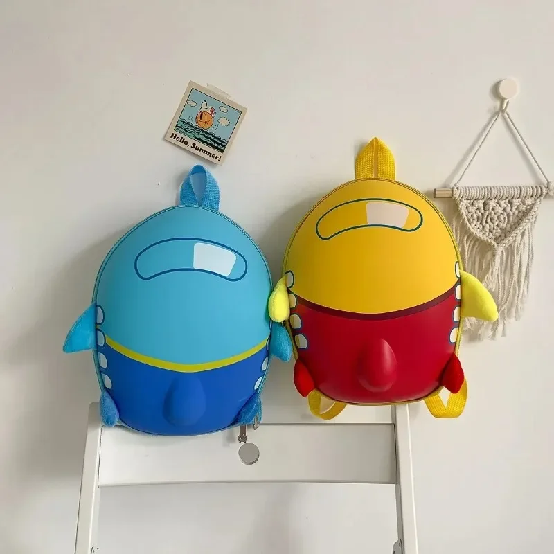 Sac à Dos 3D en Forme d'Avion de Dessin Animé pour Enfant, Cartable Mignon de Maternelle pour Fille et Garçon