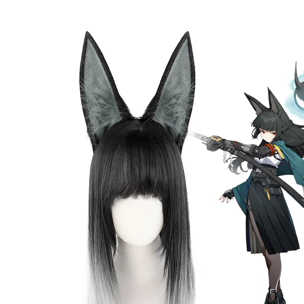 

Game Zenless Zone Zero Hoshimi Miyabi Cosplay Ear Headband Plush Beast Ears Headwear Animal Fursuit Halloween Performance Props