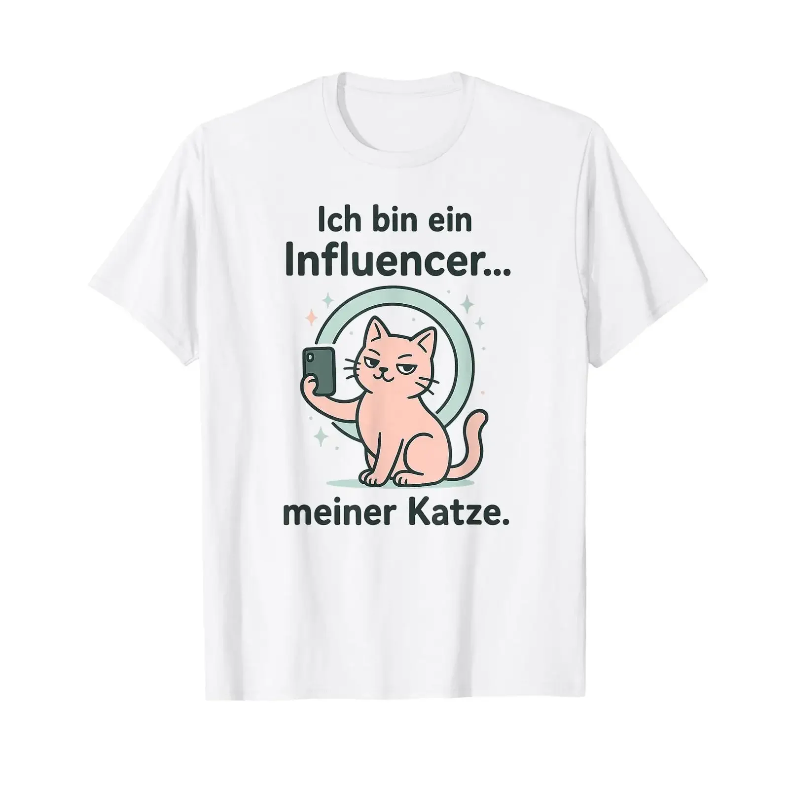 Je suis un influenceur, T-shirt vintage pour chat, graphique délavé, streetwear, extensible, unisexe, homme, élégant, décontracté, légèrement polyvalent