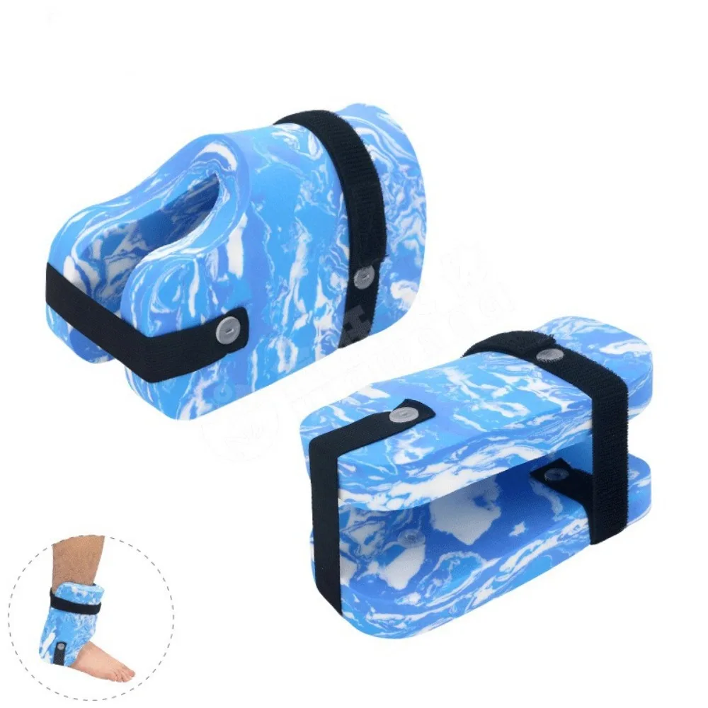 1Pair EVA Foam Ankle Flotation Cuffs Lightweight Adjustable Leg Float Bands With Straps Buoyant Flotation Sleeve Workout