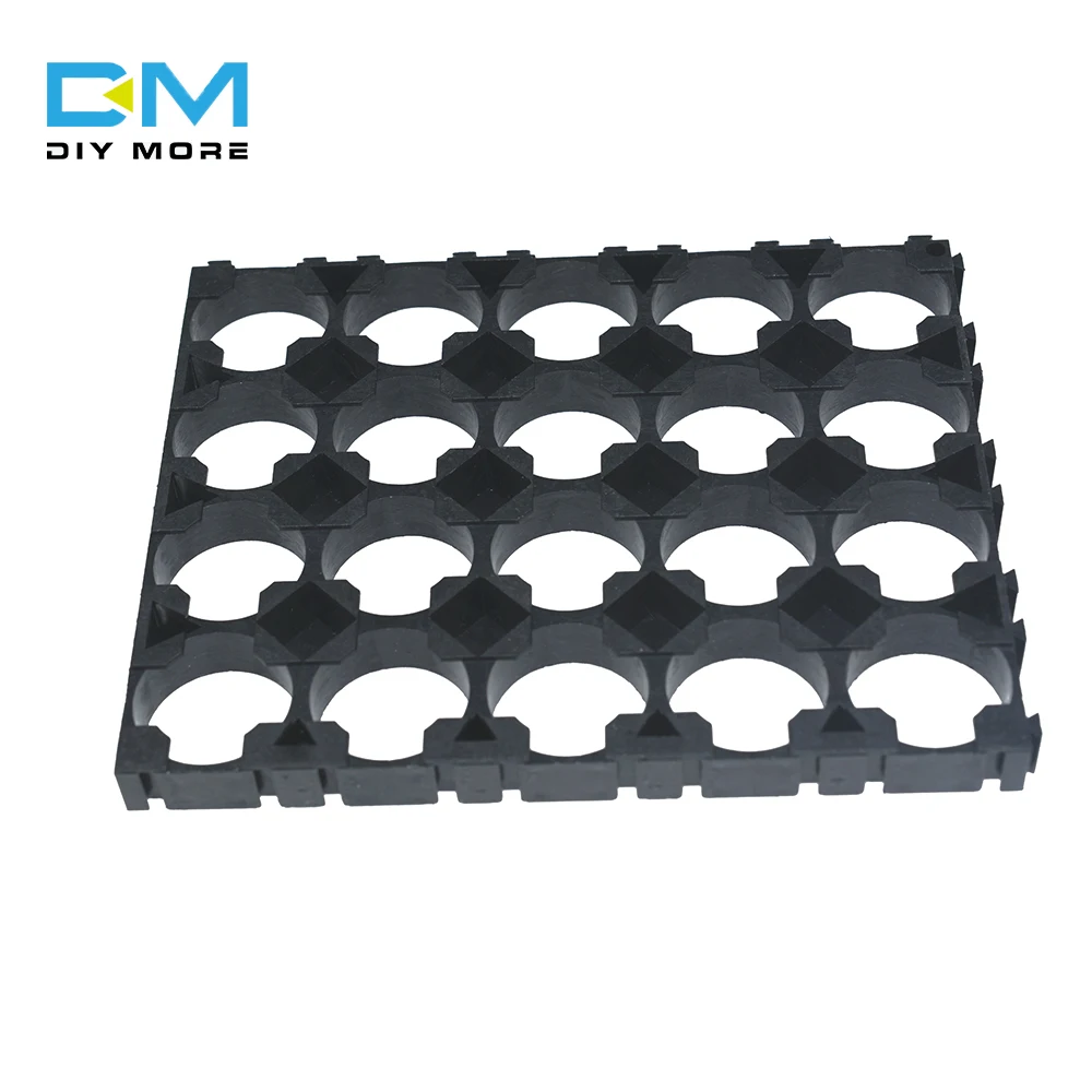 10pcs 4x5 Cell 18650 Battery Storage Holder Safety Anti Vibration Holder Bracket Li-ion Cell Holder Cylindrical Plastic Case