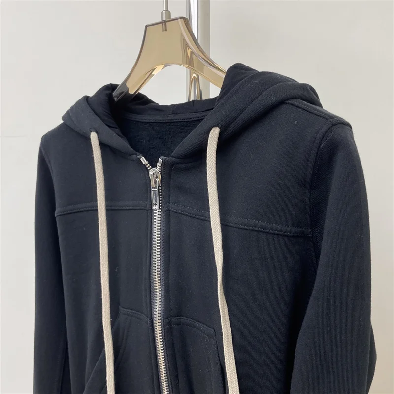 Women's sweatshirt New zipper slim fit hooded long sleeved top for autumn 2025 High quality pure cotton hoodie y2k women's coat