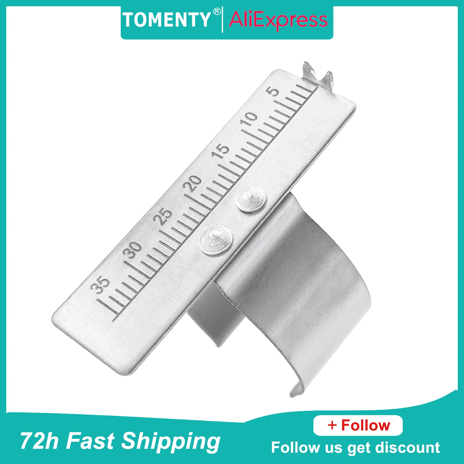 3Pcs Dental Span Ring Stainless Steel Dental Finger Ruler Gauge Endo Measure Scale Endodontic Precision Dentistry Lab Equipment