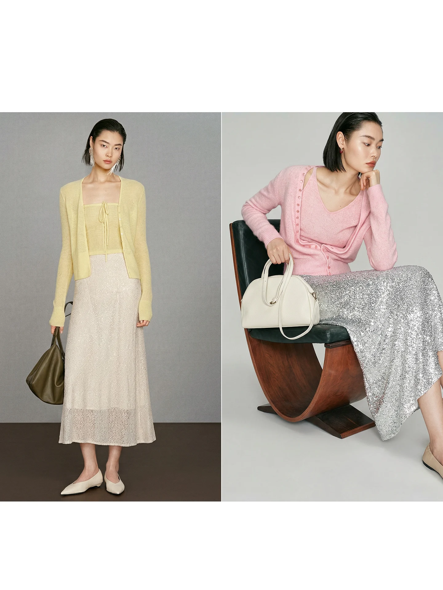 

Эластичная юбка с бисером в 4 цветах, с эффектом утяжки талии, блестящая, универсальная, из полиэфирного волокна, Ciwalk Sle QZ849