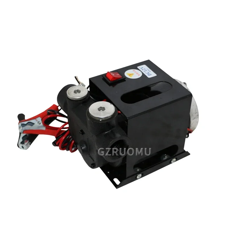 12V/24V/220V Diesel Pump High Power Diesel Self-Priming Pump 550W Small Oil Pumping Unit Car Gear Motor Oil Unloading Fuel Pump