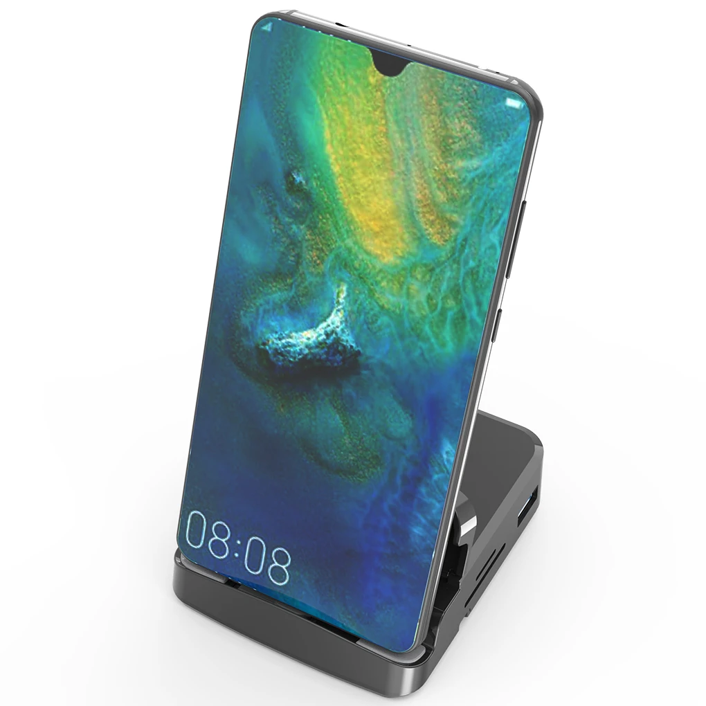 Type-C Hub Docking Station USB Charger Memory Card Adapter Projector