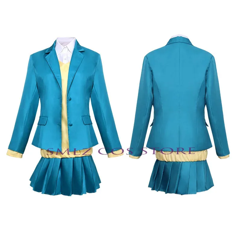 كانو تشيناتسو تأثيري أنيمي الصندوق الأزرق تشيناتسو كانو تأثيري حلي فتاة زي مدرسي تنورة شعر مستعار دعوى حفلة الهالوين للنساء