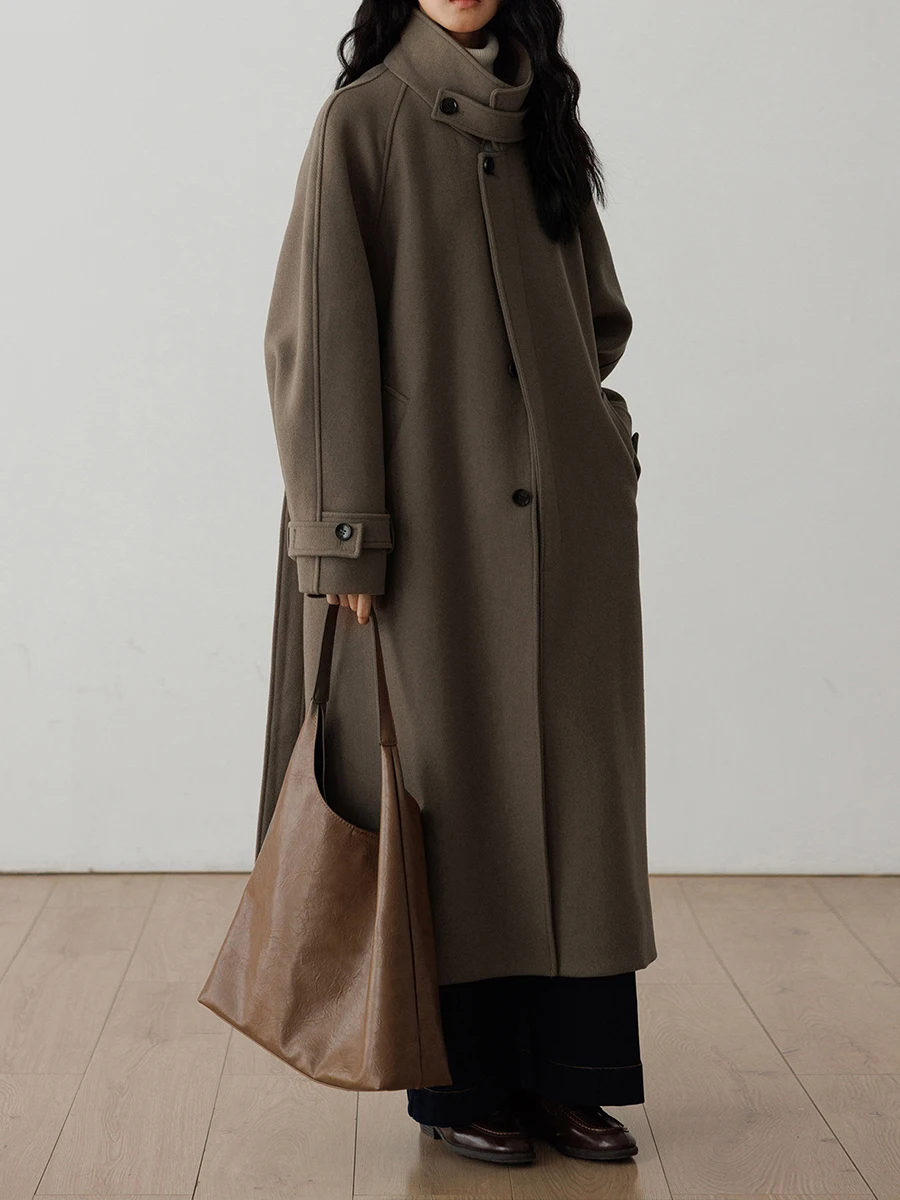 2025 Korea Autumn and Winter N - огляд і ціна Wool Coat Peacoat
