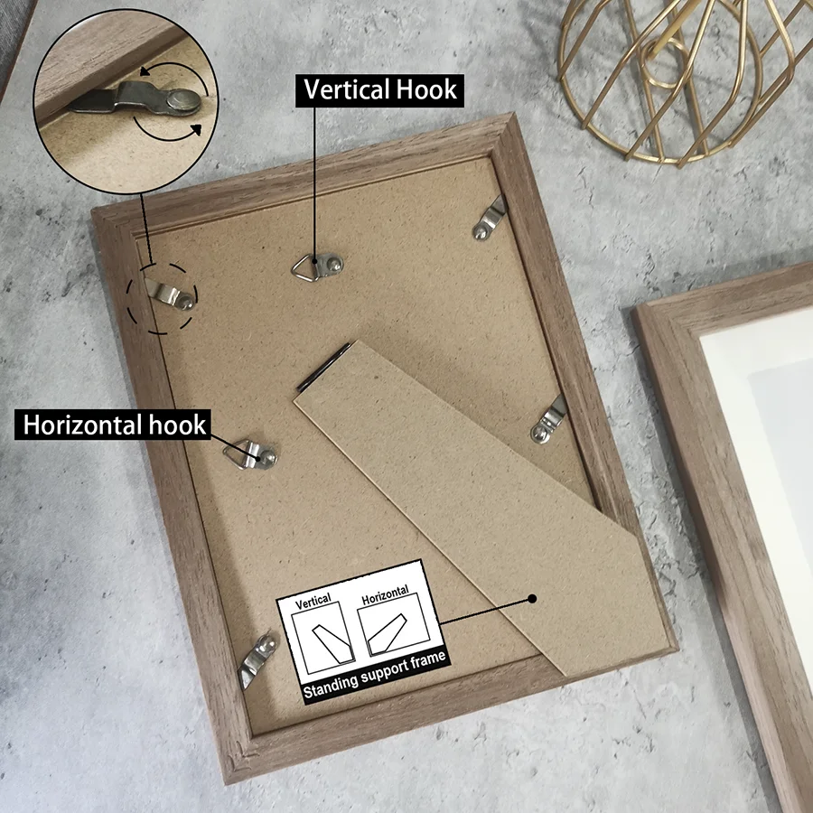 1Pc Natural Wood Photo Frames For Picture Wall 10X15 15X20 20X25 A4 Pictures Frame Stand For Photo Decor Commemorative Gift