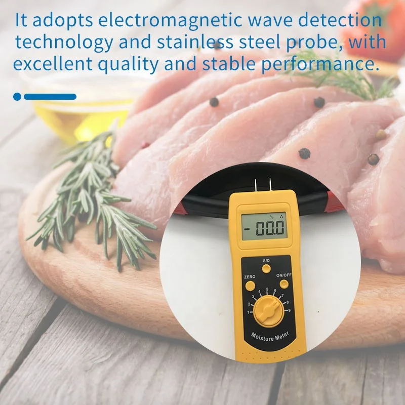 For DM300R  Digital Portable Meat Moisture Meter For Poultry Meat Water Injection Meat Pork Chicken Pig