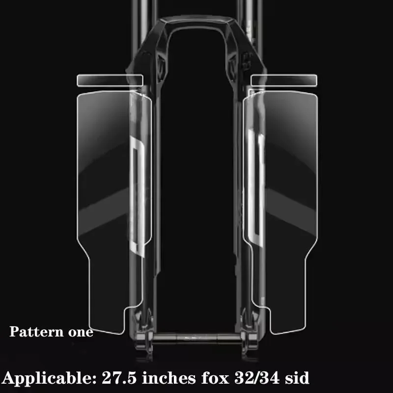 2 Sets Of MTB Front Fork Bicycle Frame Protective Film Scratch Resistant Waterproof Clear Rhino Skin Sticker Bike Accessories