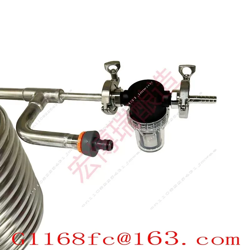Home Brewed Beer Wort Cooling Reflux Coil Stainless Steel Chuck Type Wort Rapid Cooling Coil