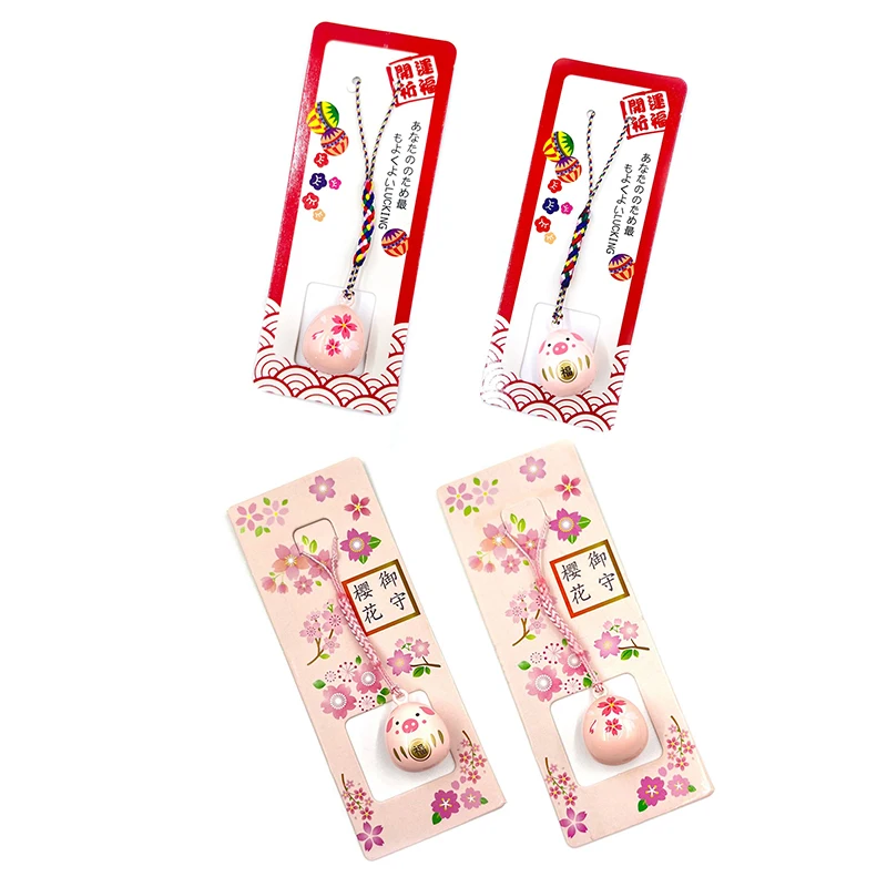 

Японский водный звуковой звонок Sakura Daruma — полностью закрытый звонок-подвеска в виде стакана, водный звуковой звонок Daruma Little Pig