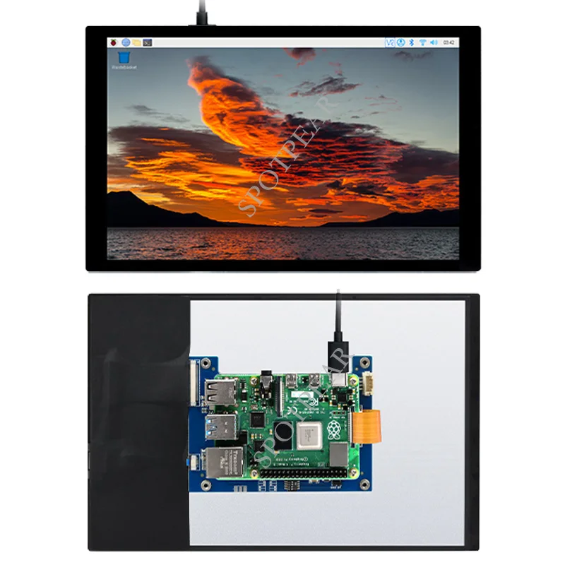 Raspberry Pi 10.1inch DSI LCD 10.1 inch MIPI Capacitive Touch Display 1280 × 800 IPS Screen