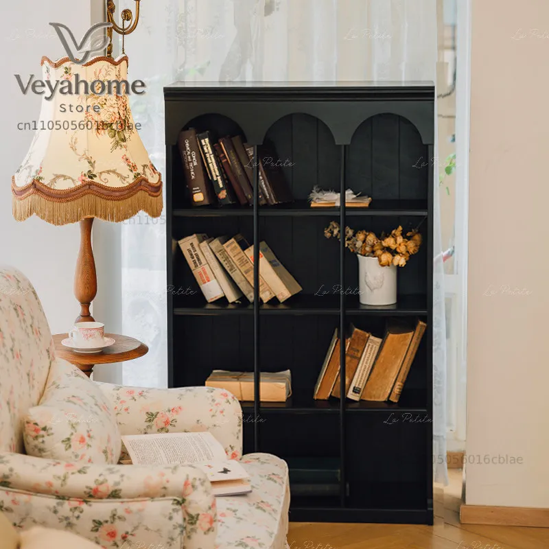 Medieval floor-to-ceiling bookcase, locker integrated household living room, study, storage display, dinner plate storage