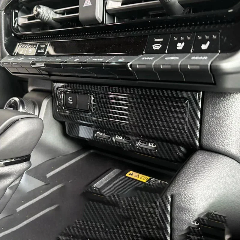 

For Toyota Land Cruiser 250 Prado LC250 2024 2025 Cigarette Lighter Panel SUB Trim Cover Sticker Interior Modification Accessory