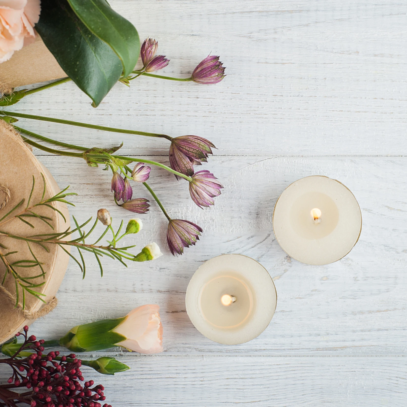 

Making Kit Tea Lights Candles Wicks for Supplies Wooden Plastic Tealight Diy Accessories
