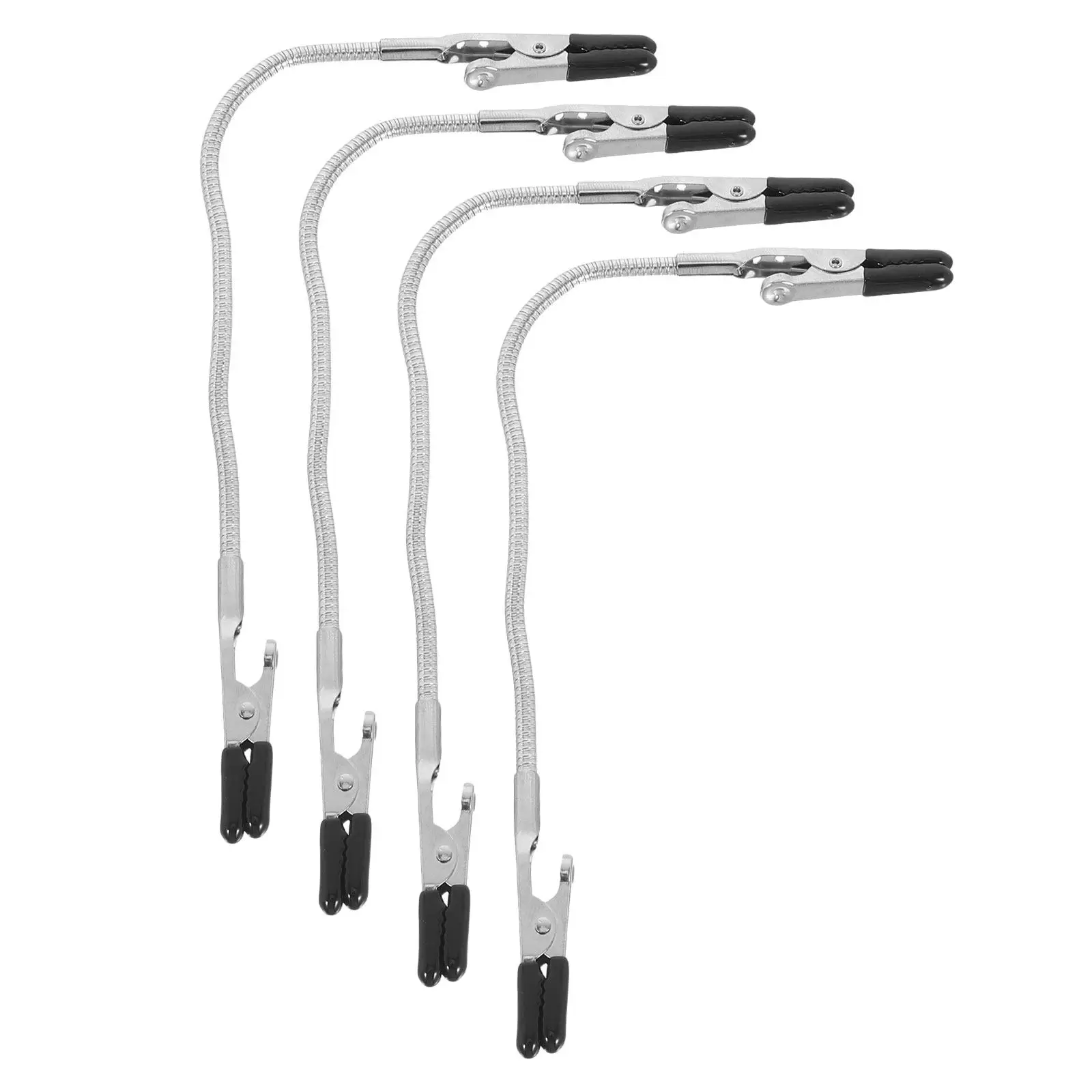 4Pcs Flexible Double Headed Soldering Clamps Adjustable Gooseneck Alligator Clips Wire Welding Fixture Electronics Repair
