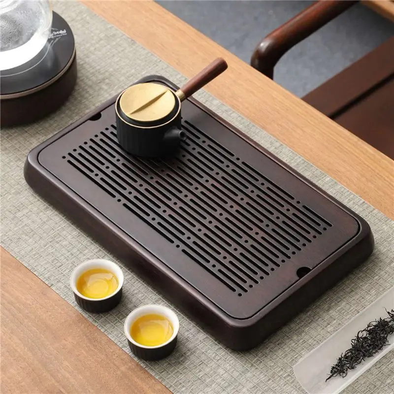 B03C-2X Bamboo Tea Tray Bamboo Chinese Gongfu Tea Tray Water Storage Bamboo Tea Table Vintage Tea Set