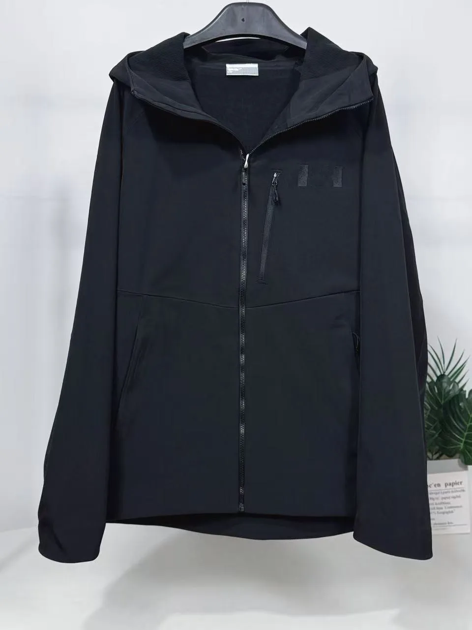 

Men's Soft ell Jaet Waterproof Windproof Fce Lined Hooded Spring New Sle Casual Outerwear Comfortable Breathable