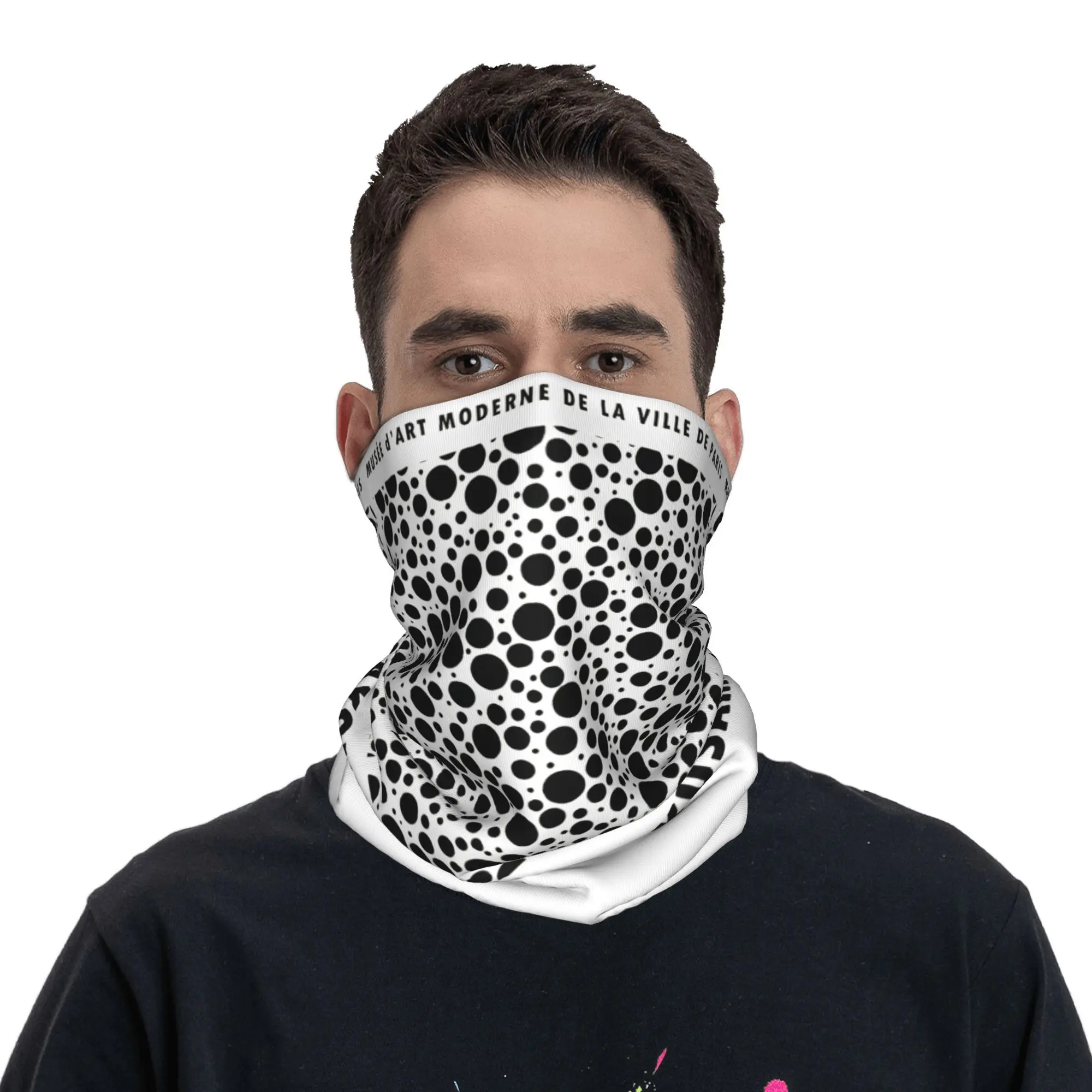 Yayoi Kusama Abstract Painting Bandana Neck Gaiter Printed Wrap Scarf Multifunction Balaclava Outdoor Sports For Men Women Adult