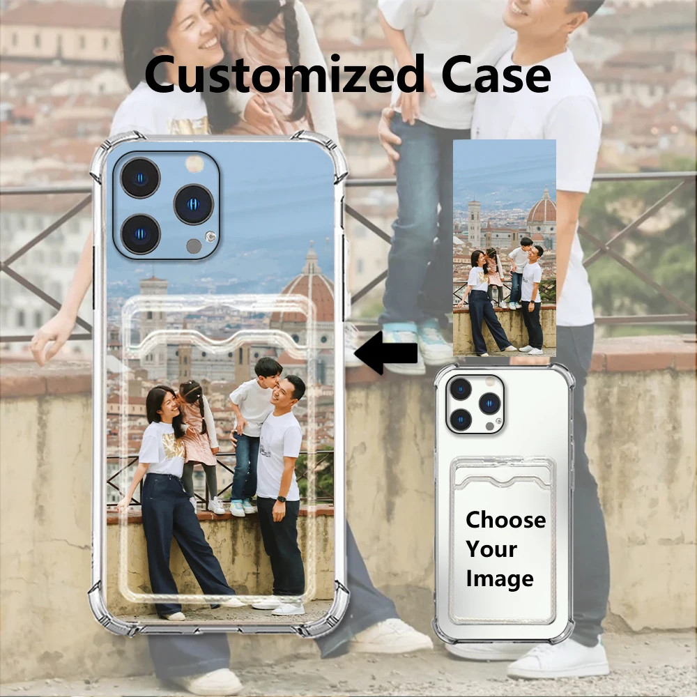 آيفون 16 15 14 13 12 11 برو Xs ماكس Mini SE 2020 2022 16e X XR 6 6s 7 8 Plus لتقوم بها بنفسك جميل Fam صور حافظة بطاقات فتحة مخصصة